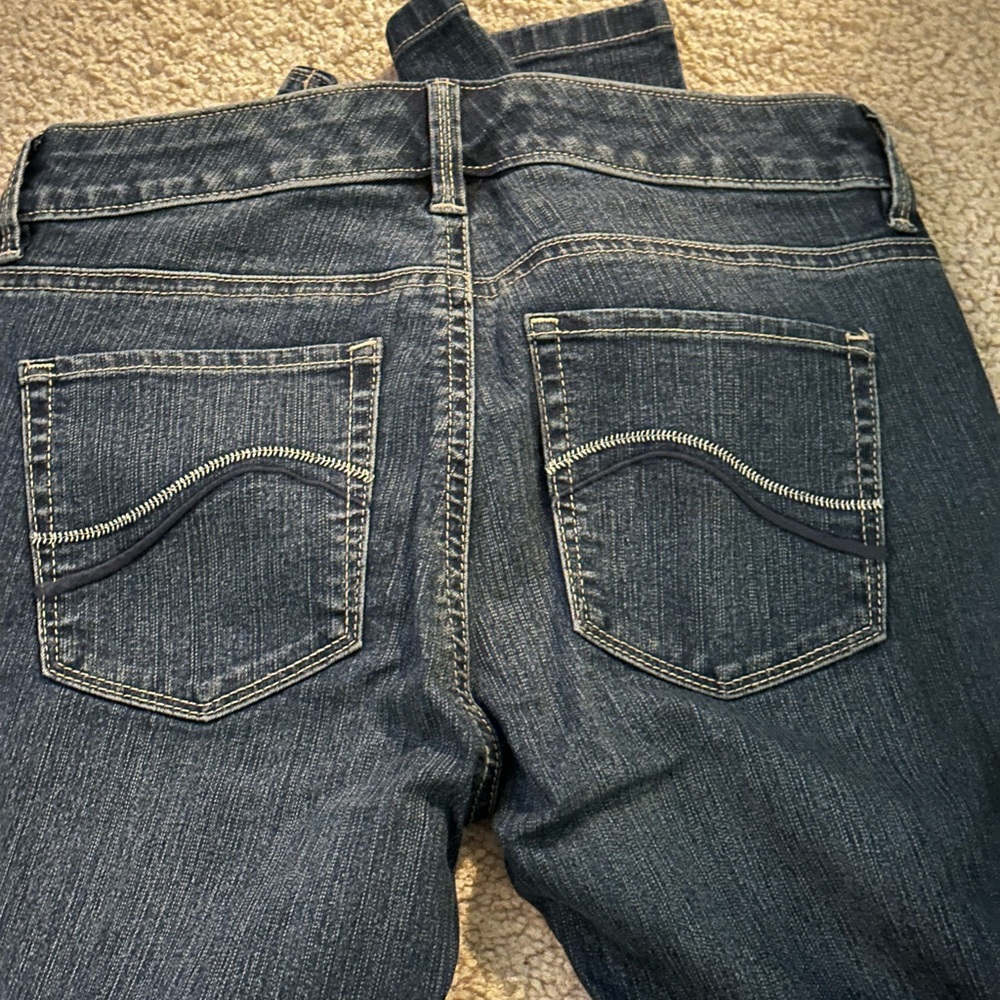 Women's Dark Blue Jeans - Inseam 32 inches - Picture 3 of 4